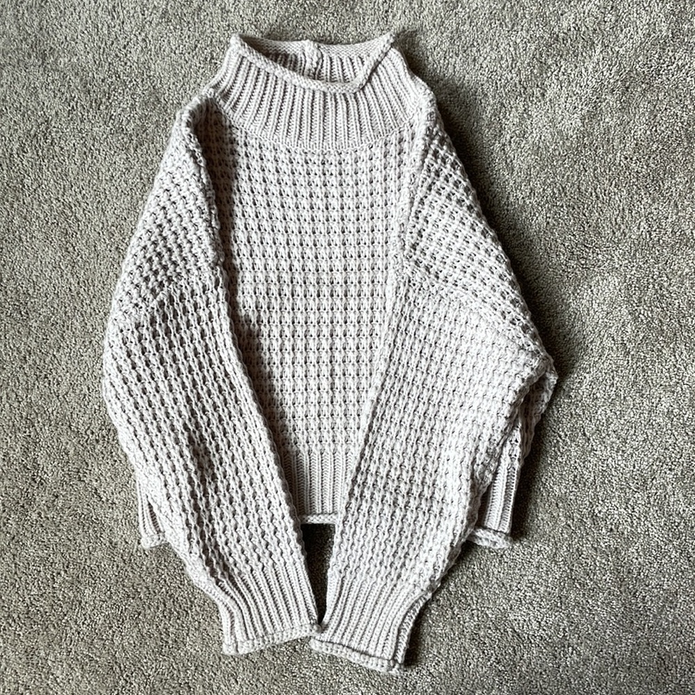 Princess Polly sweater, S/M, light grey/muave